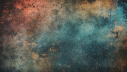 Obraz premium Moody Abstract Textured Background in Blue, Orange, and Brown