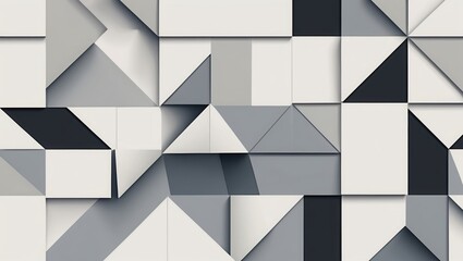 Obraz premium Modern Monochrome Geometric Patterns for Backgrounds