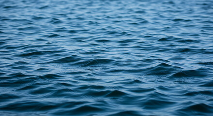 Serene Blue Ocean Water Texture: Calm Waves Background