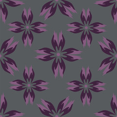 Beautiful pattern with flowers and leaf. Floral vector illustration.