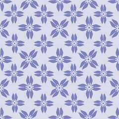 Cute hand drawn floral seamless pattern background