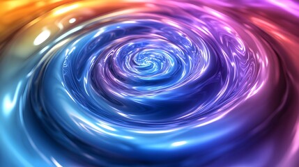 Overthinking: A Spiraling Whirlpool of Colors Creating a Mesmerizing Visual Experience