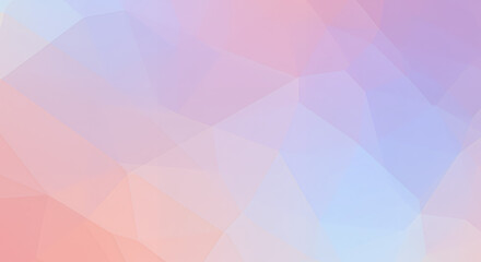 Obraz premium Pastel Pink, Purple, and Blue Low Poly Geometric Background