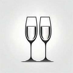Obraz premium glass of champagne