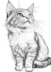 Obraz premium Cat Coloring Pages