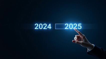 2025 New Year Business Goals Concept