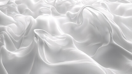 A white fabric with a pattern of waves and ripples