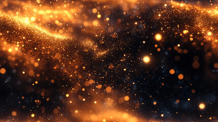 Naklejka premium Seamless gold sparkle generated by AI