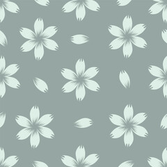 Beautiful pattern with flowers and leaf. Floral vector illustration.