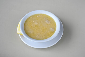 Turkish Traditional Tripe Soup. Iskembe, damar , curuk , beyran, ayak paca, kelle paca corbasi. Dil, beyin corbasi.