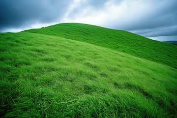 Naklejka premium Stunning Green Ireland: Captivating Landscapes of Emerald Hills and Scenic Skies