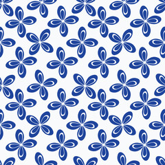 Beautiful pattern with flowers and leaf. Floral vector illustration.