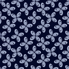Beautiful pattern with flowers and leaf. Floral vector illustration.