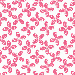 Beautiful pattern with flowers and leaf. Floral vector illustration.