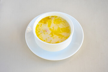 Turkish Traditional Tripe Soup. Iskembe, damar , curuk , beyran, ayak paca, kelle paca corbasi. Dil, beyin corbasi.
