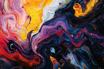 Abstract Expressionism on Alcohol Dependence: Vivid Swirls and Bold Colors in Abstract Painting