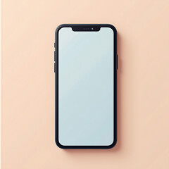phone isolated on beige background