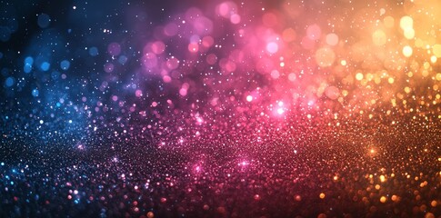 Fototapeta premium A bokeh background featuring colorful fireworks. New Year celebration in an abstract holiday setting