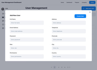 User Management, File Management, User Profile Software Dashboard Administration CMS App & Ui Kit