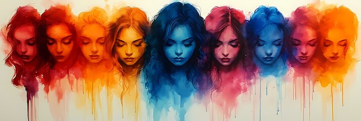 Naklejka premium Global Sisterhood: Celebrating Diversity on International Women's Day