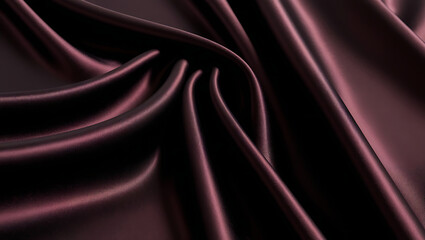 Fototapeta premium Black dark gray purple burgundy red background. Silk satin fabric. Luxury elegant beauty premium rich. Shiny glitter shimmer silky. Drapery fold crease. Christmas birthday Valentine romance festival