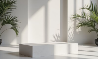 Minimalist interior with natural lighting