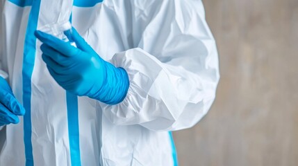 Researchers in protective gear meticulously examining medical samples, emphasizing the importance of precision and safety in scientific research