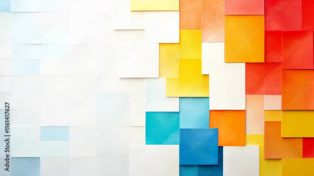 Poster Colorful Geometric Patterns Create a Vibrant Display of Art and Design