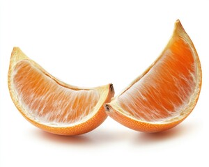 Isolated Orange Seed on Natural White Background - A Closeup View of Organic Nourishment