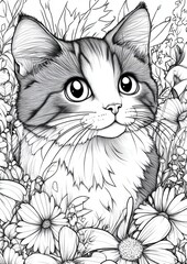 Cute Smarty Cats Coloring Pages