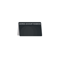 Account passbook icon flat vector design