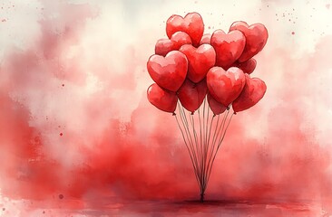 Bunch of red balloons


