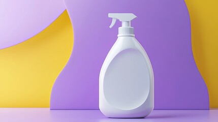 3D icon of a detergent bottle Illustration of a detergent pack for design or branding