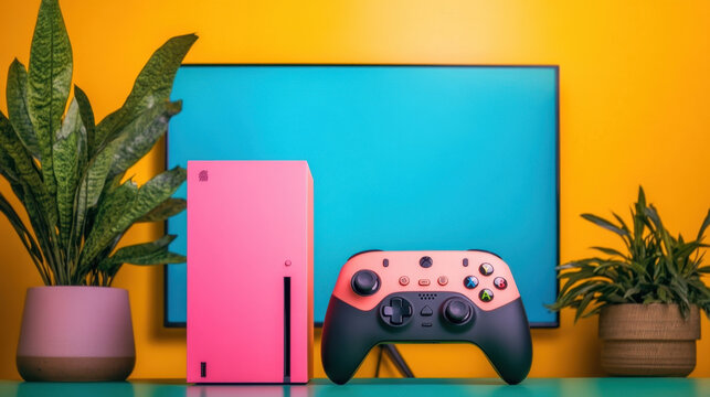 Flagship, A high-quality image of a flagship gaming console model, showcasing its design and features for promotional or review purposes.