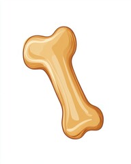 A delicious golden dog bone treat, perfect for rewarding your furry friend.