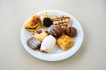 Turkish homemade sweet and savory cookies .Tatli tuzlu kurabiye. Kuru pasta