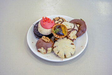 Turkish homemade sweet and savory cookies .Tatli tuzlu kurabiye. Kuru pasta