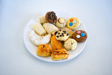 Turkish homemade sweet and savory cookies .Tatli tuzlu kurabiye. Kuru pasta