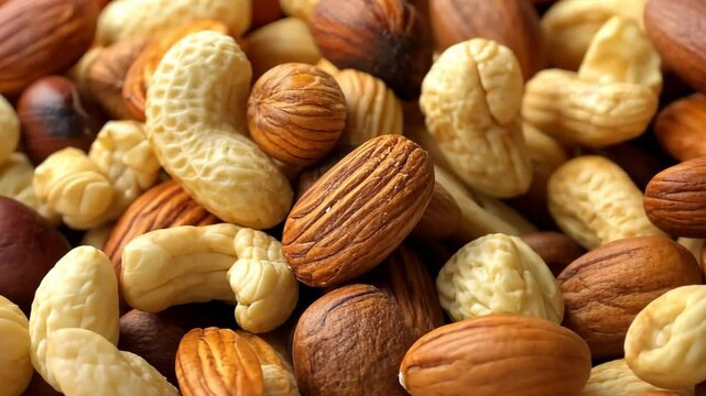 Mixed nuts display showcasing a variety of flavors and textures for healthy snacking options