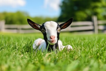 Obraz premium Goat in the meadow