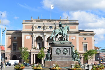 Statue of Gustav II Adolph in Stockholm, Sweden