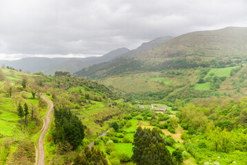 Fields, towns, villages, and rivers of the Pyrenees