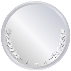 silver laurel wreath