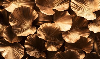 Gold leaf background texture.