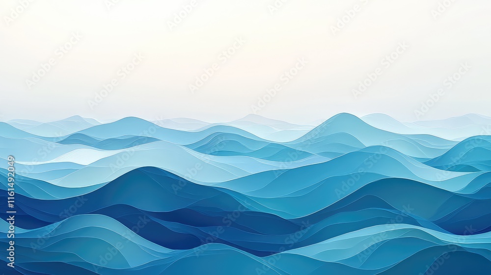 Poster dynamic wave background in vivid colors