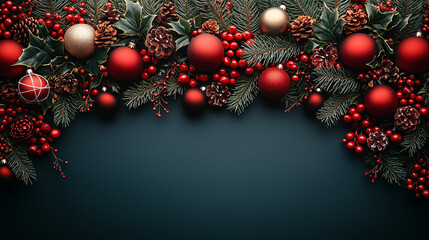 christmas background with decoration