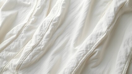 Photorealistic Vintage White Fabric Texture, Intricate Weave, Perfect Stitching, Subtle Sheen - Timeless Elegance