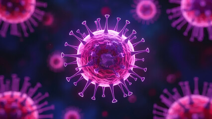 3d rendered illustration of a virus