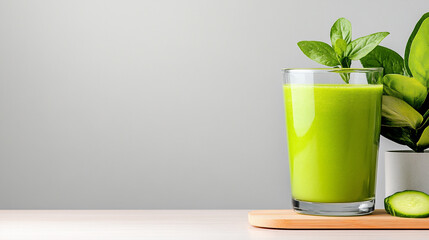Refreshing vegetable smoothie bursting with vibrant colors and nutrients, perfect for a healthy boost any time of day