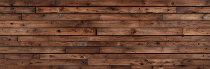Distressed brown wood wall featuring a seamless pattern of wooden planks and knots ,  wooden beams,  earthy tone